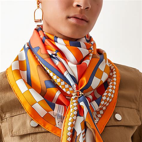 tie hermes scarf around neck|authentic Hermes ties online.